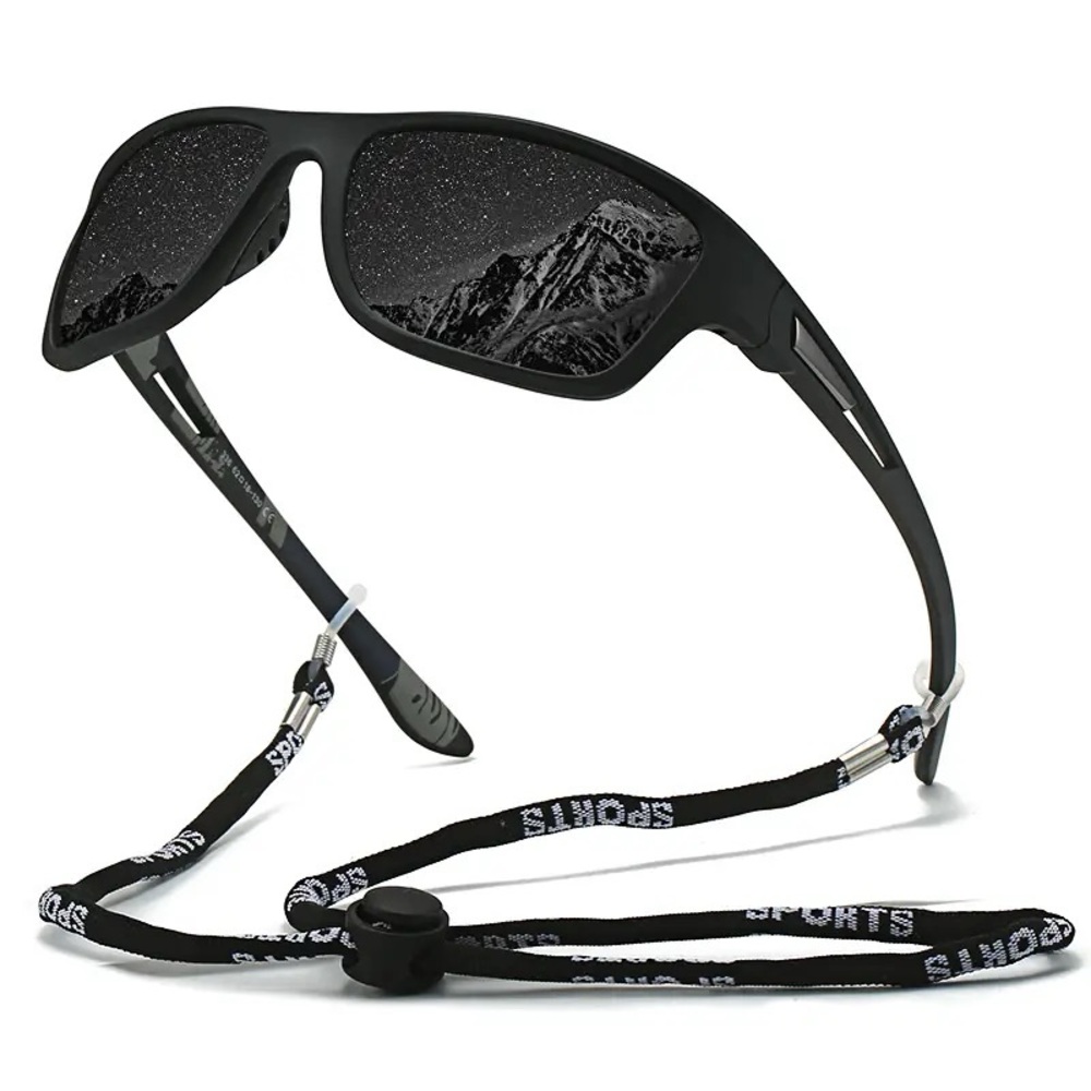 Black Polarized UV400 Protection Sunglasses Fishing Cycling Hiking and Sports - Picture 2 of 8